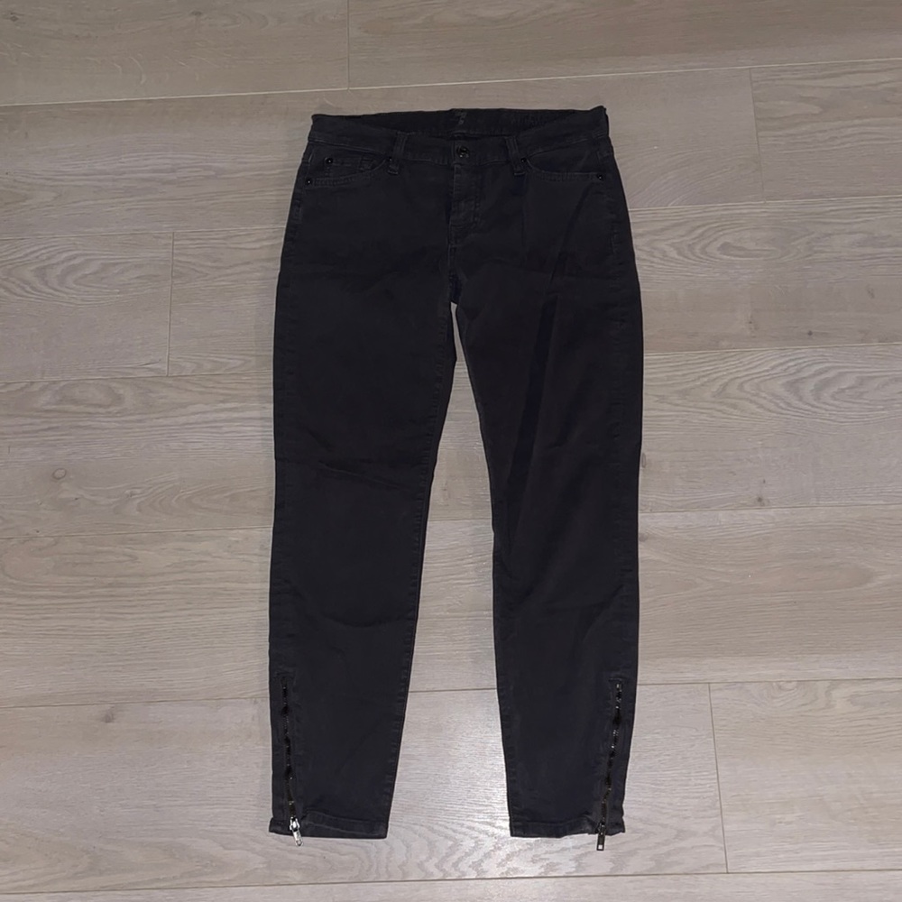7 for all Mankind Cropped Skinny Jeans Size 25